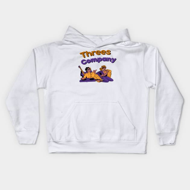 Threes Company - Best Vintage 90s Kids Hoodie by 2 putt duds